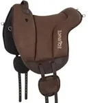 Equinate Wanderreitsattel Reitpad Hamilton, aus synthetischem Wildleder braun...