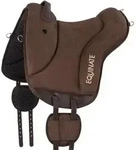 Equinate Wanderreitsattel Reitpad Newfield, aus synthetischem Wildleder braun...