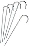 Gartenmeister Bodenanker Bodenanker XL 50 cm Set, Massives verzinktes Metall