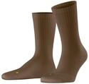 Socken FALKE "Run Rib Crew", Damen, Gr. 37-38, Sockengr&ouml;&szlig;e, braun (cappucino