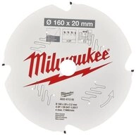 Milwaukee Trennscheiben MILWAUKEE Trennscheibe 160x20x2,2 mm 4 Z&auml;hne f&uuml;r