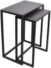 LOFT42 Beistelltisch LOFT42 Brick Set aus 2 Beistelltischen - Metall - Schwarz -