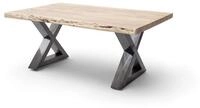 Robas Lund Couchtisch CARTAGENA, Akazie natur, X-Gestell Antik gewischt,...