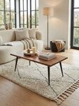 KADIMA DESIGN Couchtisch Couchtisch 110x60x40 cm Massivholz Sofatisch mit...