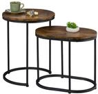 relaxdays Satztisch 2er Set Industrial Design (2-St)