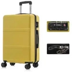 YONSLY Handgep&auml;ck-Trolley Premium Reisekoffer Hartschalen-Trolley Rollkoffer...