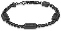 Police Armband Jet, mit Kristallstein (synth)