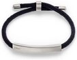 s.Oliver Armband S.Oliver Herren-Armband Edelstahl, Textil