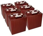 Trojan 6x Traktionsbatterie Trojan TE35 6V 245Ah Deep Cycle AP-Anschluss...