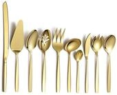 LuxusKollektion Kochbesteck-Set Besteck Servierset Edelstahl Gold 10...
