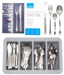 steinwohn Besteck-Set Gastro 200-teilig &ndash; 18/10 Edelstahl 2,5 mm Extra Stark,