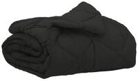vidaXL Baumwollbettdecke Sommerdecke 220 x 140 cm Sommer 200 gsm Schwarz, Bezug: