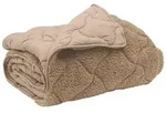 vidaXL Baumwollbettdecke Sommerdecke 200 x 220 cm Sommer Taupe Atmungsaktiv,...