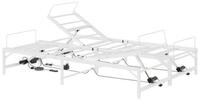 vidaXL Bett Elektrisch verstellbares Bettgestell Wei&szlig; 120 x 200 cm Stahl...