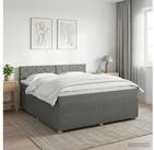 vidaXL Bettgestell vidaXL Boxspringbett mit Matratze Dunkelgrau 140 x 200 cm...