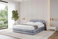 ALTDECOR Polsterbett LERIS-v1 (Polsterbett mit Bettkasten und Lattenrost,...