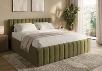 Home Collective Polsterbett Doppelbett Bett mit Lattenrost Bettgestell, viele