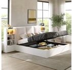 STILVORA Polsterbett 180&times;200 mit Stauraum Funktionbett Plattformbett, ohne...