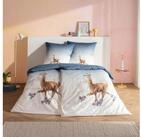 Estella Bettw&auml;sche Estella Mako-Satin Bettw&auml;sche 135x200 City Lama Sterne blau