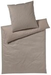 JOOP! Bettw&auml;sche Soft Lines brown, Flanell, 2 teilig
