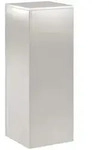 vidaXL Blumenst&auml;nder Pflanzenst&auml;nder Silber 30 x 30 x 80 cm Stahl (1 St)
