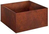 vidaXL Blumentopf Garten-Pflanzgef&auml;&szlig; Rostoptik 40 x 40 x 30 cm...
