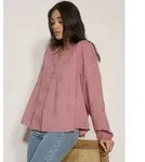 Apricot Spitzenbluse Floral bestickte Bluse mit Ballon&auml;rmeln rosa XS (34)