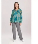 Betty Barclay Schlupfbluse Damen langarm blau 36 EU