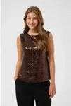 Cream Kurzarmbluse Bluse kurzarm CRYaas braun M