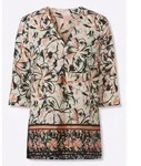 Sieh an! Klassische Bluse Longbluse 3/4-Arm