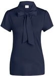 Kurzarmshirt MADELEINE "Blusenshirt Kurzarmoberteil mit Schluppe", Damen, Gr. 34,