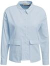 Hemdbluse SMITH & SOUL, Damen, Gr. XXL, blau (light blau), Web, Obermaterial: 70%