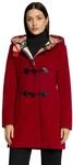 Dufflecoat GIL BRET, Damen, Gr. 36, rot (rot dahlia), Fleece, Obermaterial: 75%