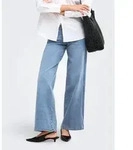 ONLY Weite Jeans ONLLILO REG WIDE DNM PIM BF Baumwollmischung, wide fit blau S...