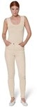 MADELEINE Gerade Jeans Mid Waist Skinny-Hose mit Fransen Fransenhose in schmale