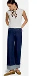 Zero Weite Jeans Damen Look-Jeans mit Biesen Style Witney blau 38