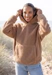 Fleecepullover ELBSAND, Damen, Gr. L/40, braun (nougat), Fleece, Obermaterial: 100%