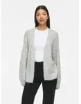 Vila Strickjacke VILAMPE (1-tlg) Plain/ohne Details grau S (36)