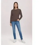 Betty Barclay Strickpullover Damen mit Rundhalsausschnitt (1-tlg) braun 36 EU