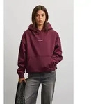 PEGADOR Kapuzensweatshirt ATNA LOGO OVERSIZED HOODIE Baumwollmischung, oversize rot M