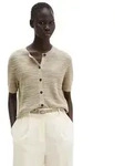 Marc O'Polo Cardigan loose aus Leinen-Baumwolle-Mix beige|braun XS (34)