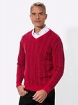 Sieh an! Strickpullover V-Pullover Langarm