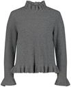 Strickpullover CARTOON "Strickpullover mit Stehkragen", Damen, Gr. 34, grau, Pullover