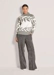 MADELEINE Strickpullover Moderner Winterpullover mit floralem Strickmuster