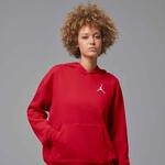 Kapuzensweatshirt JORDAN "W J JUMPMAN FLC PO 2", Damen, Gr. L, rot (gym rot, wei&szlig;),