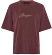 T-Shirt BOSS ORANGE "Eregular Premium Damenmode", Damen, Gr. L, braun (medium rot