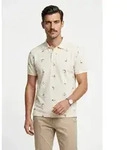 Gant Poloshirt EMBROIDERED mit Anker-Stickerei allover wei&szlig; XXL (58/60)
