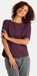 Lieblingsst&uuml;ck Rundhalsshirt CandiceEP mit Statement-Stickerei und im Batik-Look