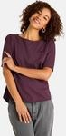 Rundhalsshirt LIEBLINGSST&Uuml;CK "CandiceEP", Damen, Gr. XS, lila (fig), Jersey,