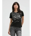 SOCCX Rundhalsshirt mit Necktape schwarz S (36)